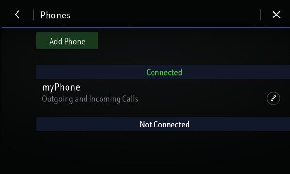 Na het verbinden moet u bepaalde toestelinstellingen wellicht op de mobiele telefoon zelf activeren (bijv. contacten).