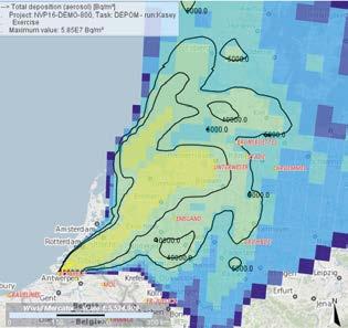 Verspreiding Als er eenmaal radioactieve deeltjes naar de atmosfeer geloosd zijn, zullen die daar verder verspreid worden (Figuur 13).