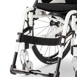 Kenmerken van een thermisch gelaste rolstoel Extreem compact Beensteunen met nieuw design Modern design Swing it!
