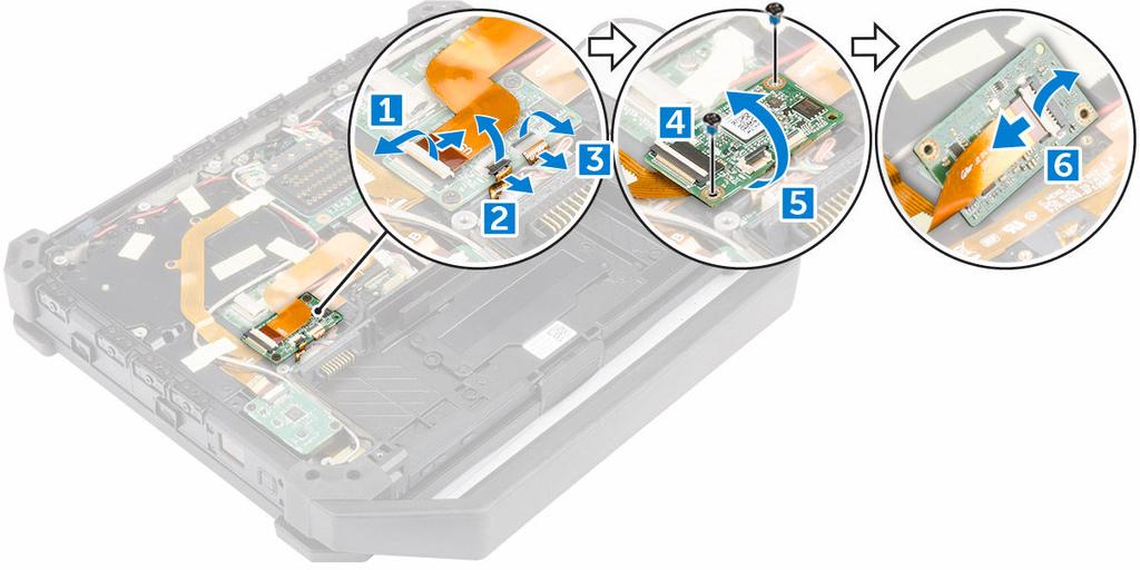 De USH-kaart plaatsen 1. Sluit de smartcard-kabel aan op de USH-kaart aan de onderkant van de kaart. 2. Keer de USH-kaart om deze terug te plaatsen in zijn oorspronkelijke positie. 3.