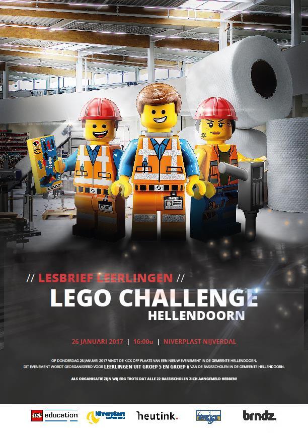 Legowedstrijd groep 5/6 Groep 5/6 mag mee gaan doen met de Lego Challenge Hellendoorn. Meer info zal t.z.t. via de groepsleerkracht bekend gemaakt worden.