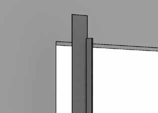 10 VMZ Unicprofile facade & VMZ Overlappingsprofiel / juni 2014 Voorbereidingsprofielen voor raamopening Stap 3 :