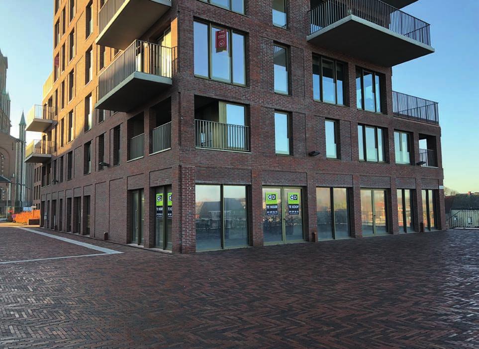 A.2.1 296 m² commerciële ruimte (casco); Inrichting volgens eigen keuzes en inzichten; Uniek groot terras van 100m² met zicht op de Schelde en voetgangers- en fietsersbrug; Verkeersvrij binnenplein