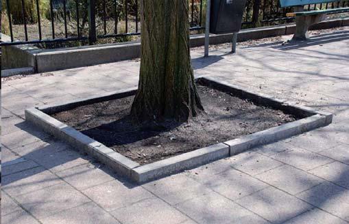 Boombeschermingen Straatbanden In principe wordt in geen van de deelgebieden boombescherming toegepast,
