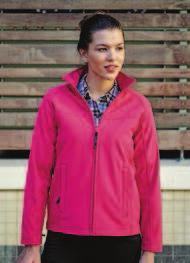 17 UPROAR JACKET TRA642 270 g/m² 100% polyester klassiek gewiht softshell 2 lage zakken met rits verstelbare boord met koorden COL 50,50