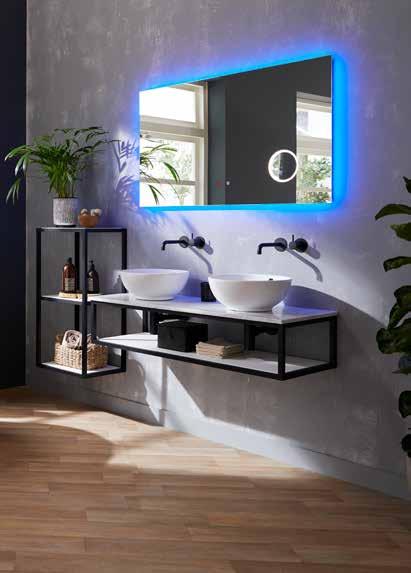 Type 9 ist unser minimalischtischte Design. Dies macht Ihr Badezimmer optisch räumlich.