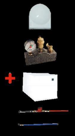 Blauwvlambrander of Premixbrander Buitentemperatuur sensor Veiligheidsgroep Boiler 150 Liter Boiler