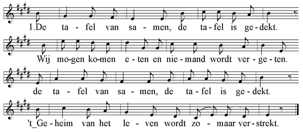 Samen bidden wij het 'Onze Vader Vredegroet V: Niet een gemakkelijk vrede, niet een vrede die niets te betekenen heeft, niet een halfslachtige vrede, maar de vrede van onze Heer Jezus Christus is met