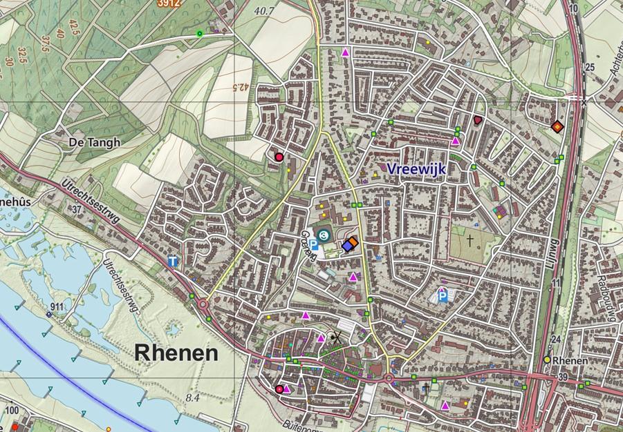 3 Administratieve gegevens Projectnummer 2015033101 Provincie Utrecht Gemeente Rhenen Plaats Rhenen Toponiem Vreewijk, fase 2 Centrum locatie (RD) 167.420 441.869 Omvang plangebied ca.