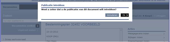 3.4.12 Document verwijderen Via deze optie verwijdert u het document uit de applicatie. Nadat een document is goedgekeurd kan het document niet meer worden verwijderd. 3.5 