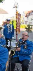 De drumband deed voor de eerste keer niet mee omdat zij nog geen nieuwe instructeur hadden. Op een zonnige tweede pinksterdag wordt de Falcobergiamarkt in het centrum georganiseerd.