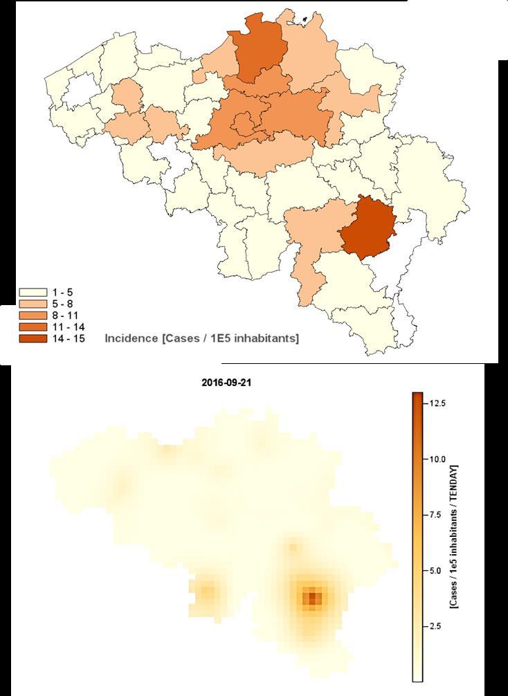 De relatieve frequentie van de vier Shigella serovars voor de periode 2016-2017, in vergelijking met de periode 2006-2007. Tabel 12.