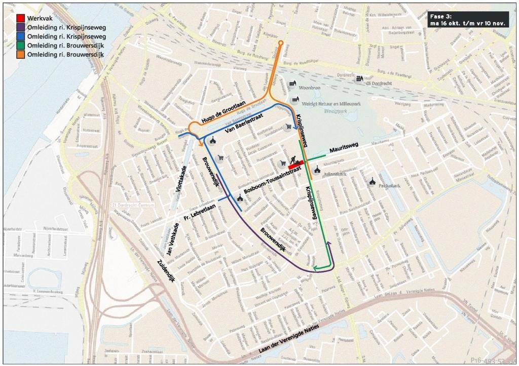 18 oktober t/m 10 november 2017: Aanleg fase 3 in de Bosboom Toussaintstraat Fase 3 in de Bosboom Toussaintstraat start twee dagen later dan gepland.