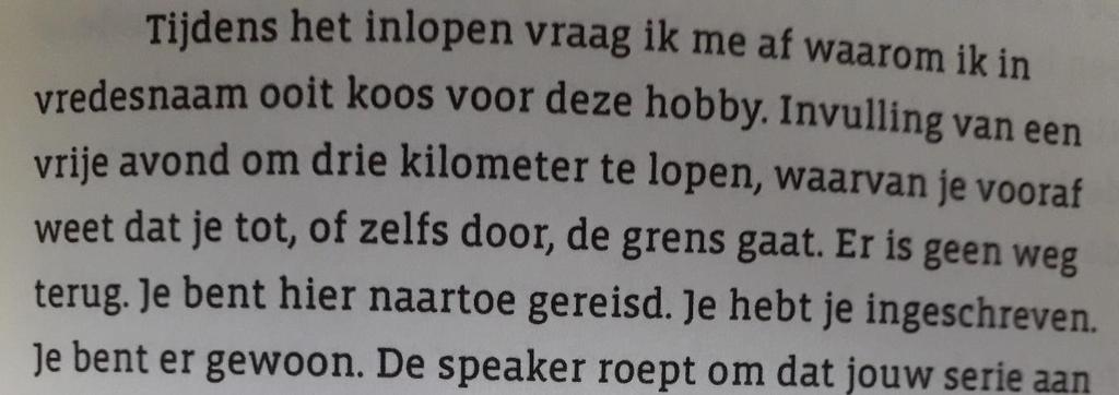 De weg terug was er niet, ik moest gelukkig nog maar een paar kilometer. Rond kilometer 17 zag ik Lars, waarbij ik naar hem toe kon lopen en hem passeerde.