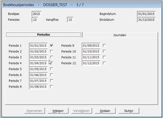 Opening nieuw boekjaar Het is mogelijk om een nieuw boekjaar te openen in Sage DBFACT zonder het vorige boekjaar af te sluiten. Dit kan via de volgende procedure (menu 3.7). 1.