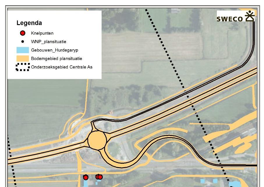 Figuur 4.1 Overzicht knelpunten Centrale As Om deze toenames weg te nemen dienen maatregelen getroffen te worden.