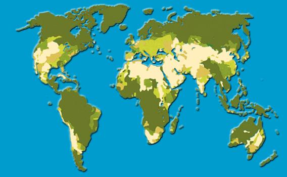 Ongelijke verdeling van de watervoorraden: geografisch en over de tijd Amazonegebied : 7% van de mondiale watervoorraden