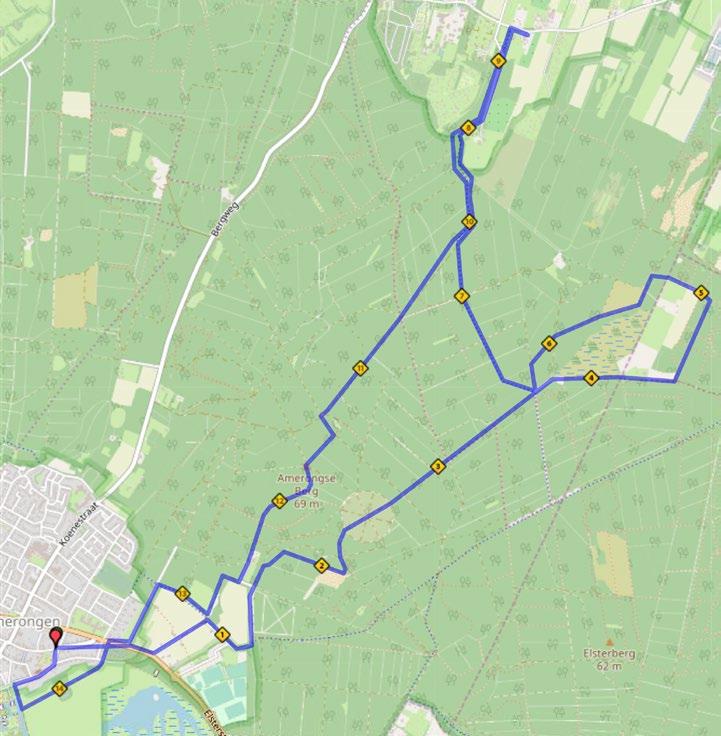 FINISH pad volgen (Lievendaal) op het dijkje van Kasteel Amerongen op de Drostestraat de