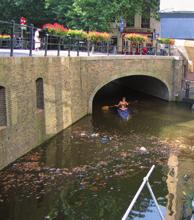 Bij een overkluizing zijn twee waterlopen met elkaar verbonden door lange duikers. Daar zijn straten en pleinen overheen gelegd.