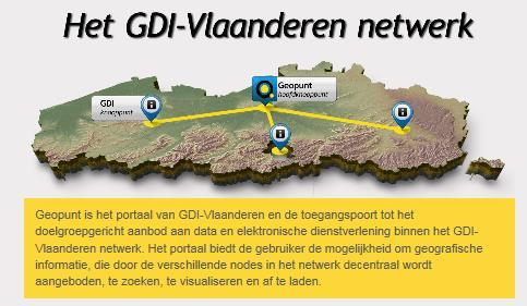 laden. In de rol van geografische dienstenintegrator en als uitvoerend orgaan van het samenwerkingsverband GDI-Vlaanderen staat het in voor de realisatie en het onderhoud van Geopunt.
