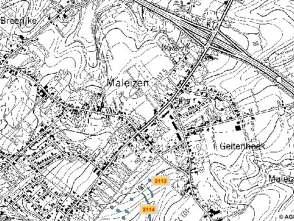Figuur 26: Kaart bouwkundig erfgoed Figuur 27: Weergave van gekende archeologische vindplaatsen op de CAI ter hoogte van het plangebied (indicatieve weergave) (bron CAI).