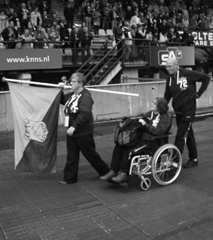 Na het defilé en de opening in het Goffert stadion van de Special Olympics Nationale Spelen in Nijmegen met onder andere een optreden van Frans Bauer op 1 juli hebben de spelers op zaterdag 2 juli de