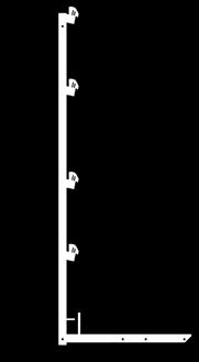 steigerhekken mogelijk maakt. Les supports garde-corps Blitz avec logement soudé pour garde-corps permettent de sécuriser le contour de l espace de travail supérieur.