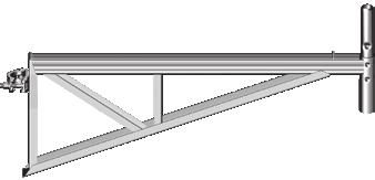 U U-console bracket, m 6 Overstekconsole (0.6 m) m x 0.