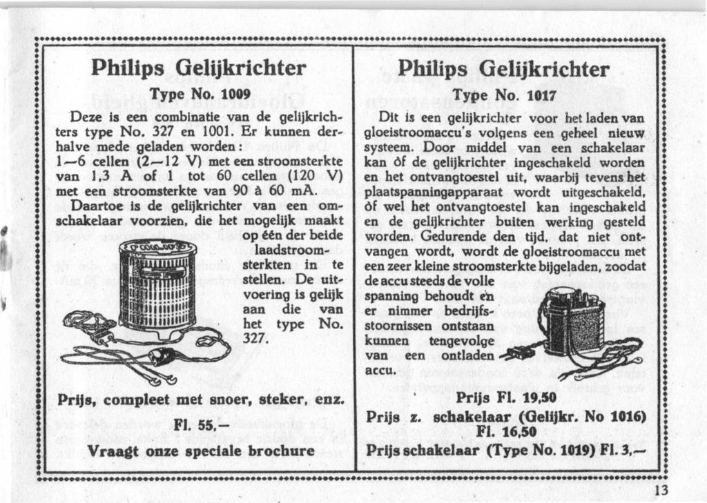 .. S S S. Phlps Geljkrchter Type No. 1009 Deze s een combnate van de geljkrchters type No. 37 en 1001.