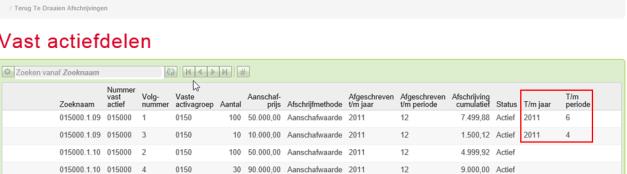 8.4.3.3.3 Tabblad Desinvesteringen Hier worden alle regels met vast actiefdelen getoond welke aan de selectieparameters voldoen.