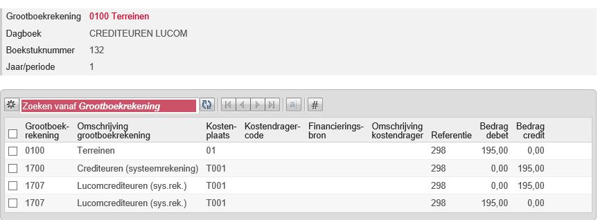 1.4.1.2 Schermgedeelte in het midden van het scherm In het middengedeelte van het scherm is een kruimelpad en een werkgedeelte aanwezig.