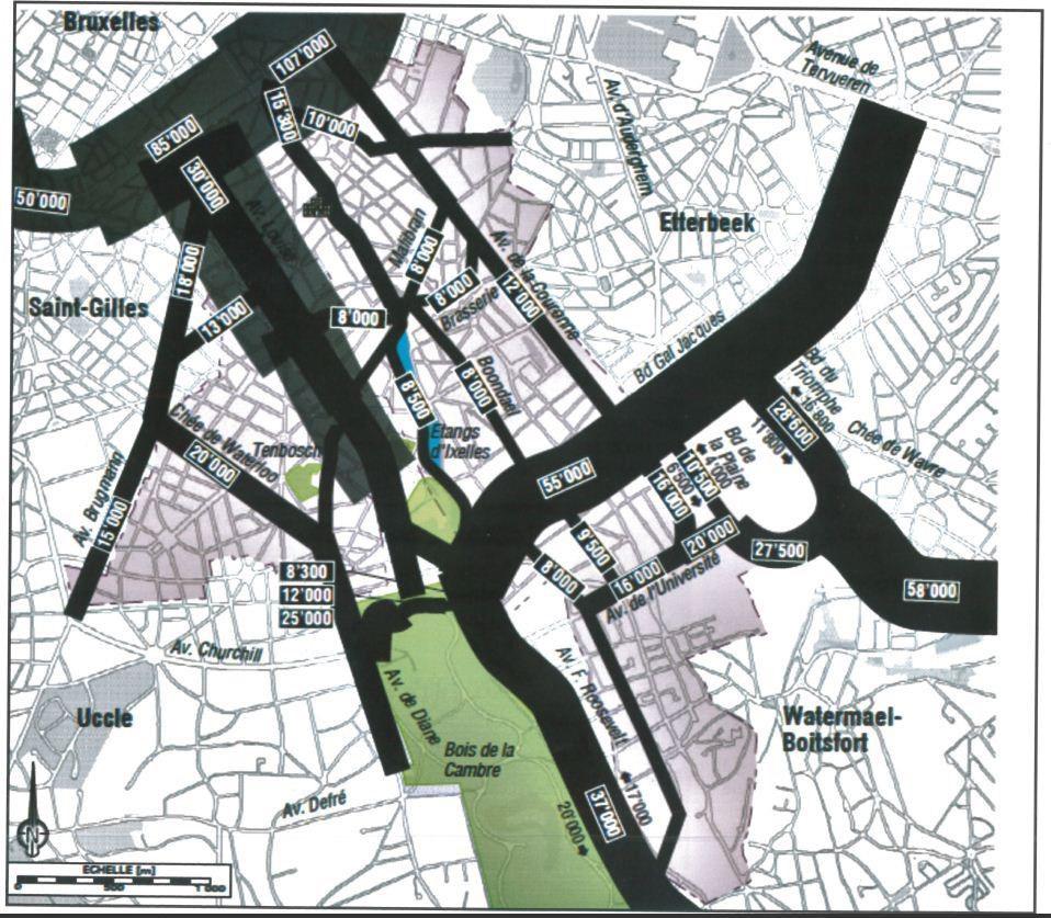 Wat de toegankelijkheid met de wagen betreft, concentreert het gebied een grote verkeersstroom in de spitsuren en een verzadiging van de parkeerplaatsen op de weg.