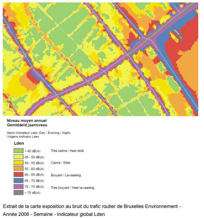 De niveaus van de luchtvervuiling en geluidshinder verbonden aan het autoverkeer werden gemeten en problematisch bevonden.