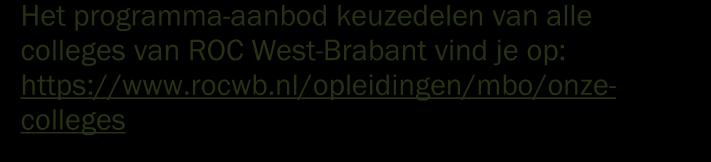 Het dossier omvat één of meerdere kerntaken met werkprocessen. Voor informatie over de inzet van keuzedelen kun je terecht bij je studieloopbaanbegeleider.