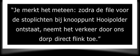 5. Intensiteit en (sluip)verkeer Weer even terug naar de feiten: - ca. 3.