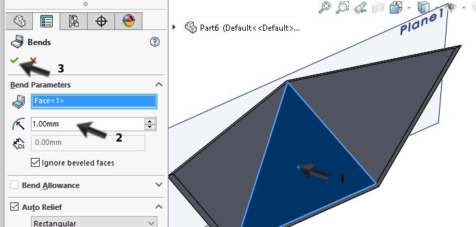 Klik in de CommandManager op Sheet Metal 2.