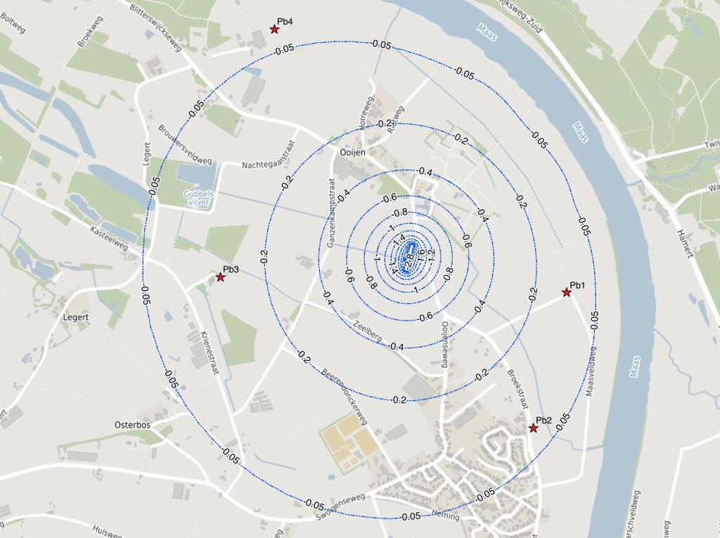 Bemalingsrapportage realisatie pijlers en landhoofden Brug Ooijen Pagina 20 van 35 6.1 Peilbuislocaties Rondom en ter hoogte van de projectlocatie dienen peilbuizen geplaatst te worden.