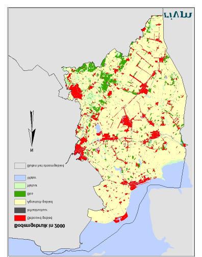 55 Grondgebruik in het stroomgebied van de Eems Voor de diverse GWB is een specifieke schatting gemaakt van de gemiddelde maaiveldbelasting en de netto bodembelasting.