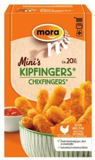 Kipkorn of Kipfingers, van 4 x 60 g tot 4 x 70 g Voorbeeld: Viandel, normale prijs: