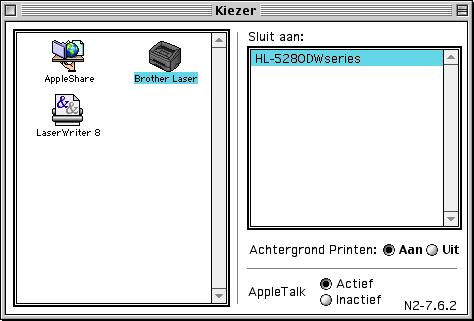 Bij gebruik van Mac OS 9.1 t/m 9.2 De printer op uw aansluiten en de driver installeren 1 Plaats de meegeleverde cd-rom in uw cd-romstation. Dubbelklik op de map Mac OS 9.