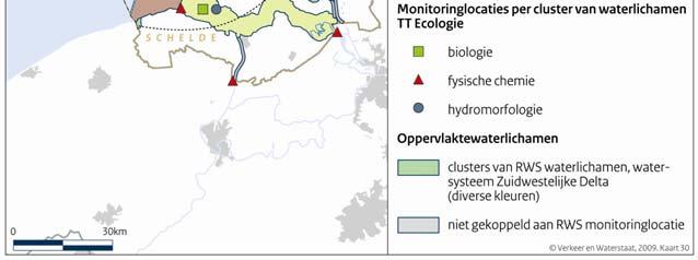 Zuidwestelijke Delta: (a) voor chemische stoffen en (b)