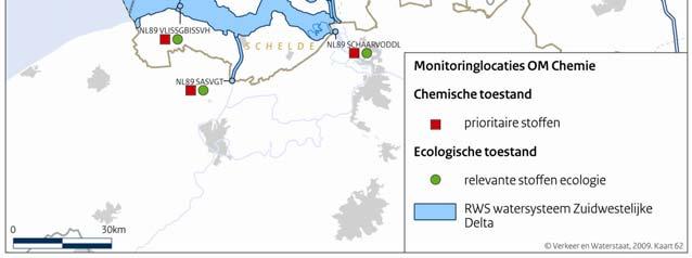 Zuidwestelijke Delta: (c) voor chemische stoffen en (d) voor ecologie en