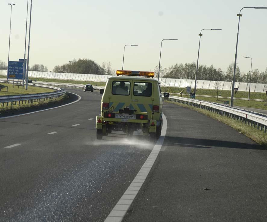 Meten stroefheid Meetsnelheid: 50 of 70 km/u Slip: