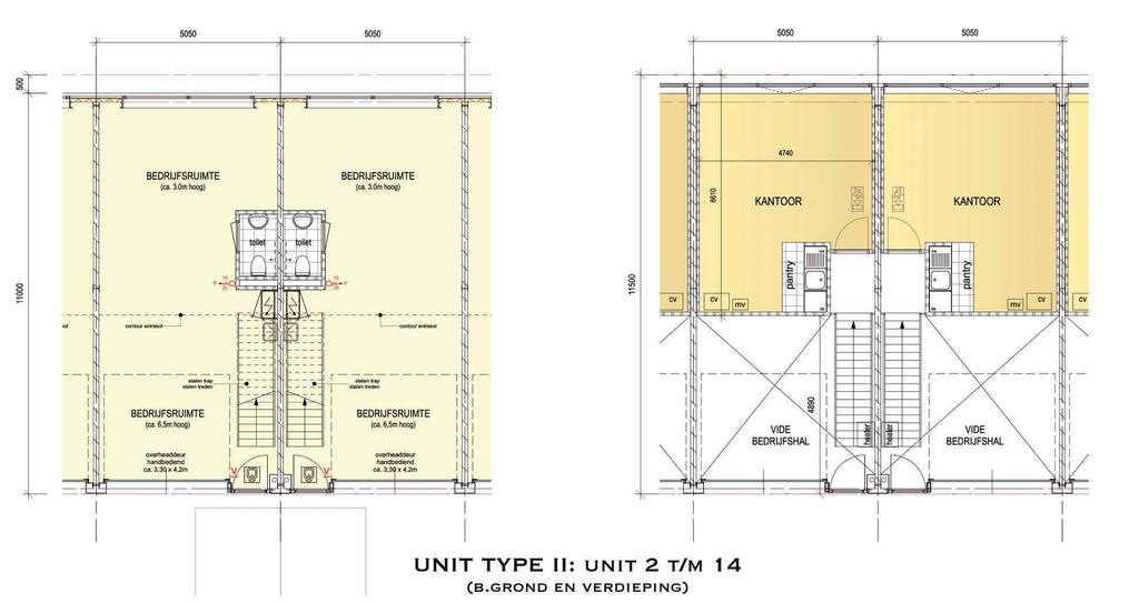 TYPE II: UNIT NUMMER(S) 2-24 BEGANE GROND EN VERDIEPING OPPERVLAKTE