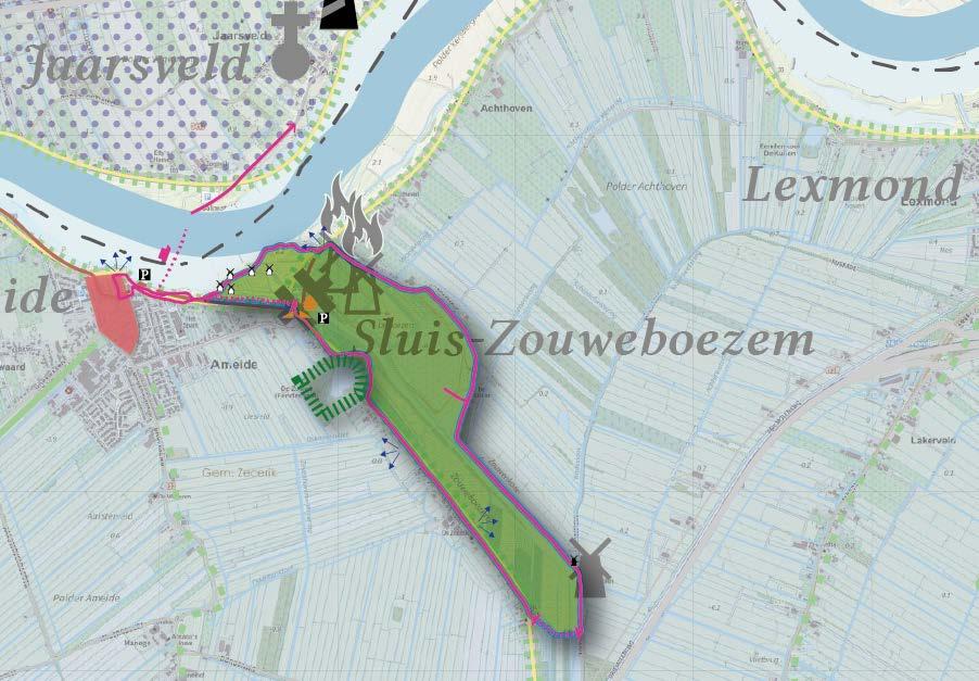 Kansen Ameide en Zouweboezem Wandelroute uitbreiden en verbeteren.