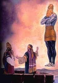 Hoe was het ook alweer Daniël 1 Gedeporteerd om in Babel te dienen Druk om joodse identiteit op te geven Vertrouwen in God ( de Torah ) leidt tot verhoging Daniël 2 Droom van de koning Reeks van
