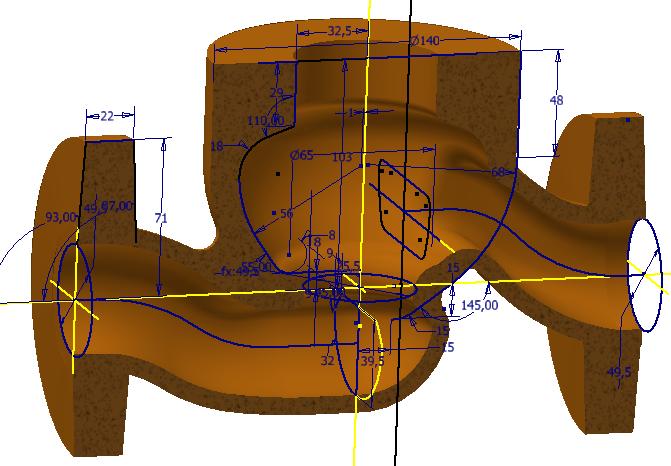 Autodesk Inventor Module 32 Surface Design: Klephuis Een overzicht krijgen van het proces voor het opbouwen van een gietstuk.