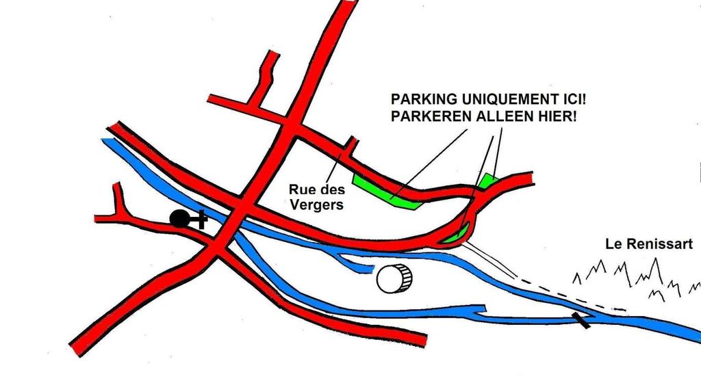 ROCHERS DE RENISSART (HOTTON) Plaatklimmen op een rustige locatie langs de Ourthe. Ideaal voor families ivm de speelweide en de rivier naast de rotsen.