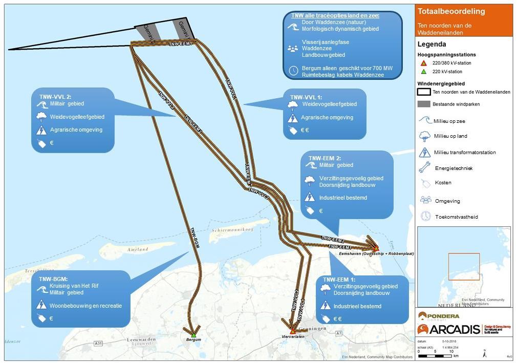 Bij station Bergum is de kans op effecten door geluid en een conflict met andere ruimtelijke initiatieven (zoals uitbreiding van een recreatiepark) het grootst.