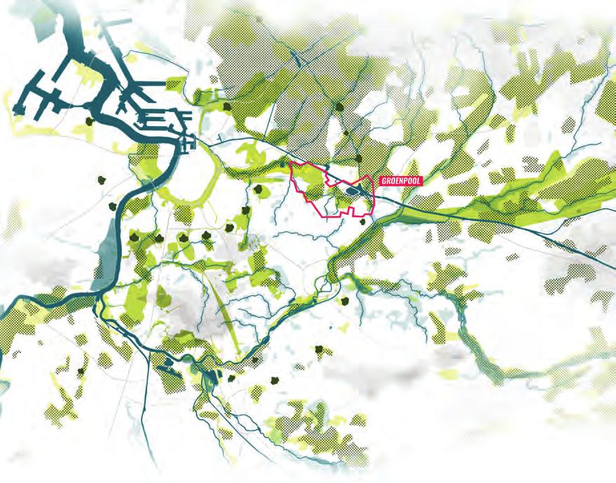 Een groene parel tussen stad en kempen Groenpool Antwerpen als schakel in een regionaal groen netwerk Tussen de stad Antwerpen en De Kempen, op het grondgebied van de gemeenten Wommelgem en Ranst,